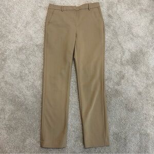 RW&CO camel tan brown Suiting signature fit slim leg pants Sz 6 business career